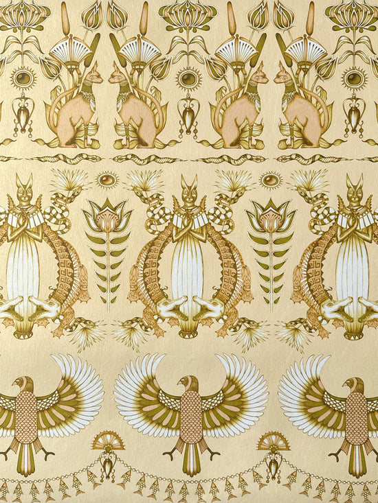 Nefertiti Wallpaper - Cream