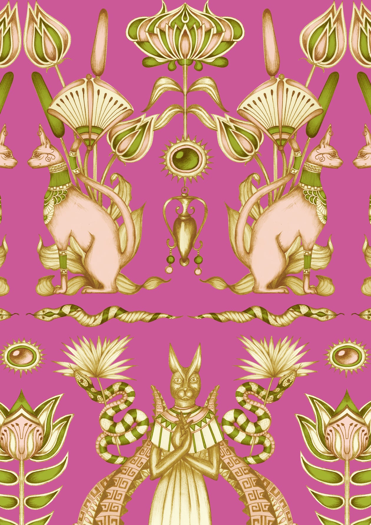 Nefertiti Wallpaper - Pink