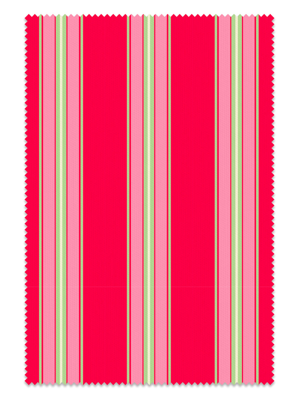 Promenade Stripe Fabric - Raspberry Ripple