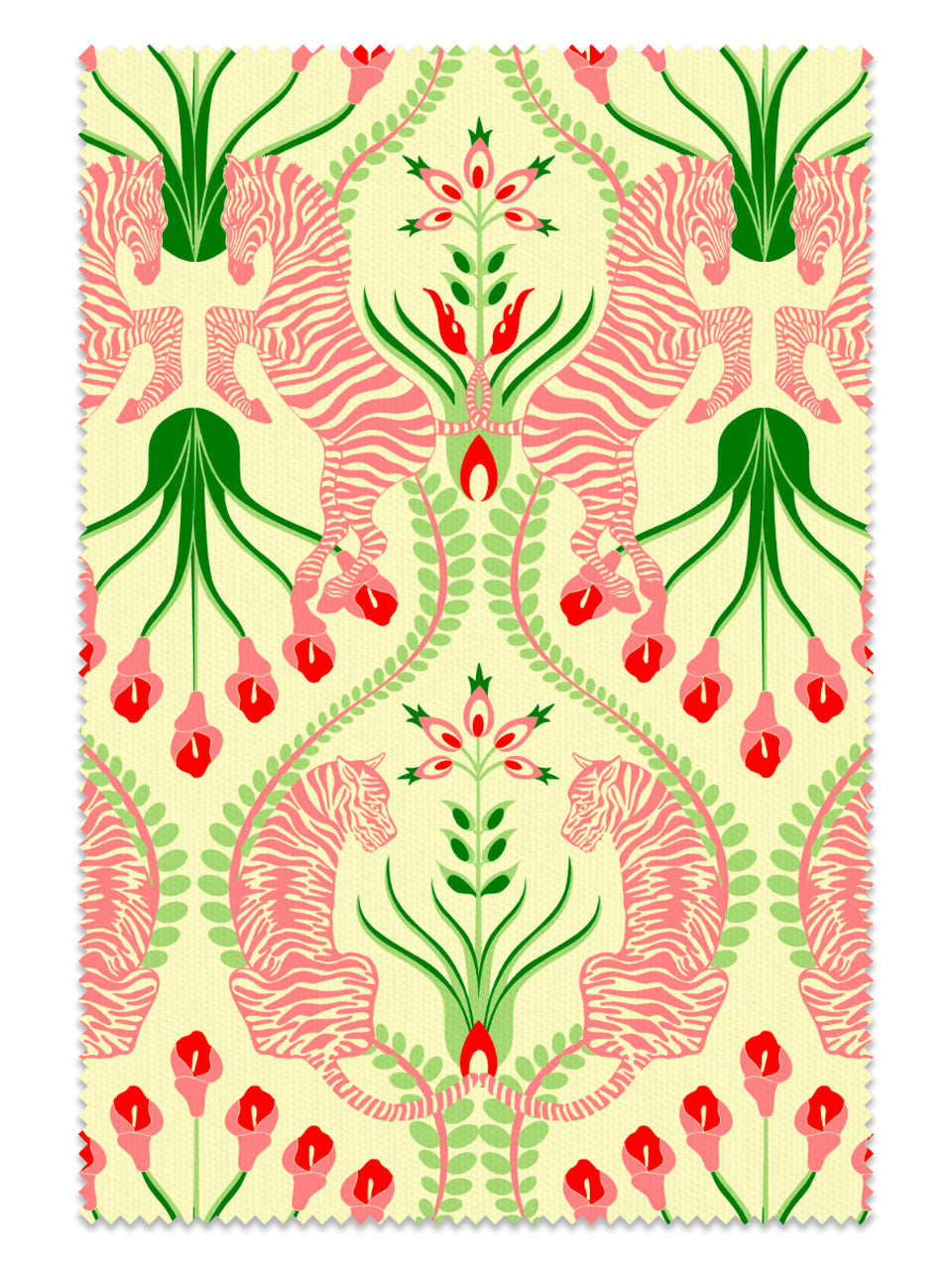 Secret Garden Safari Fabric - Pink